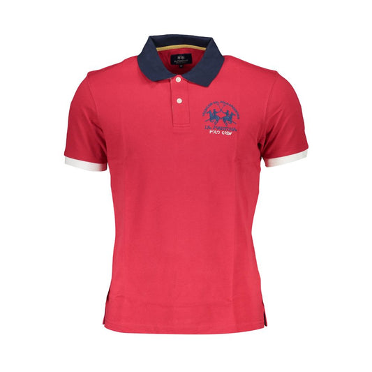 Polo en coton rouge La Martina