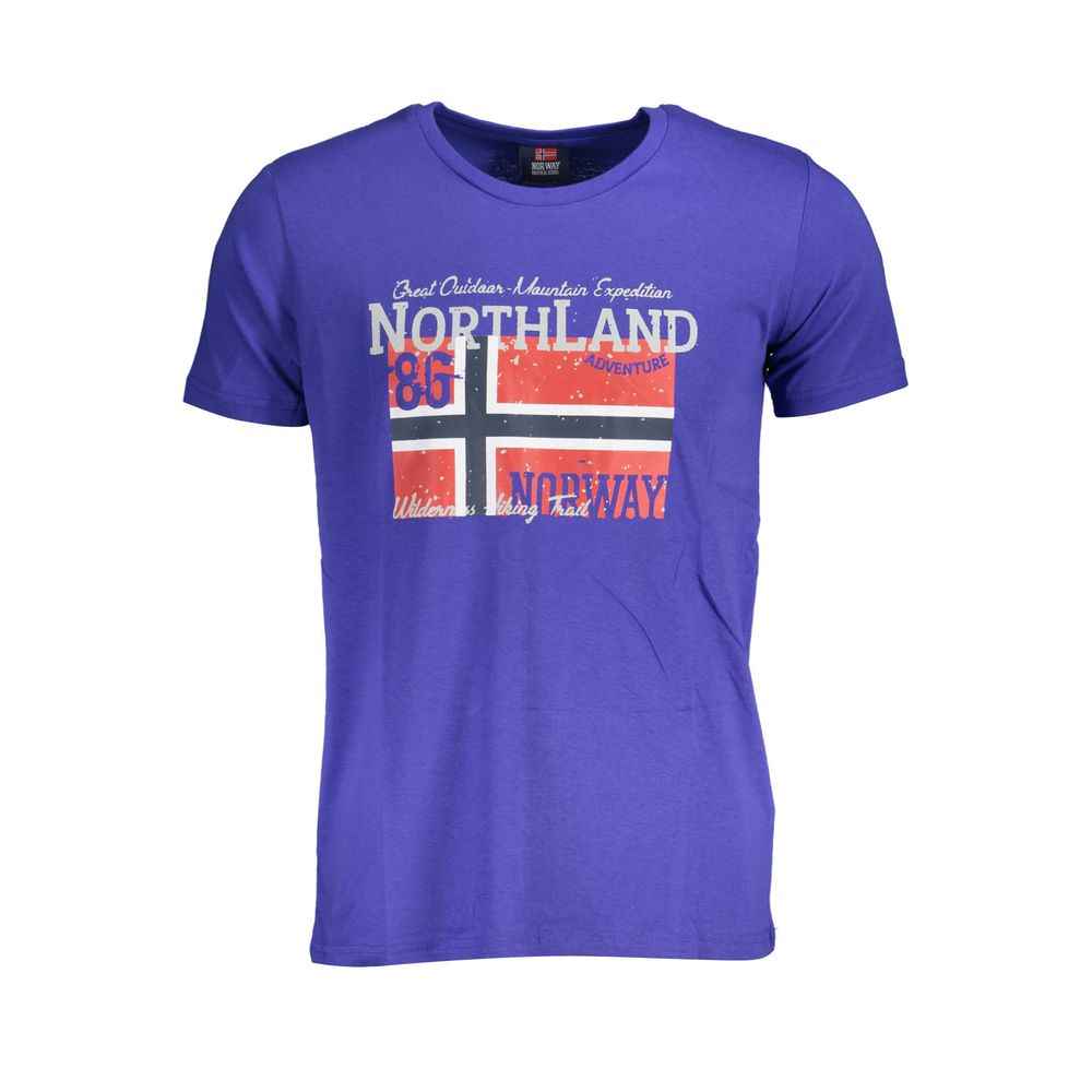Norway 1963 Luxe Premium Katoen Heren T Shirt Blauw