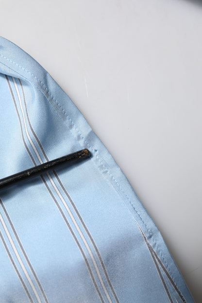 Dolce & Gabbana Blue Striped MARTINI Long Sleeves Dress Shirt by Dolce & Gabbana