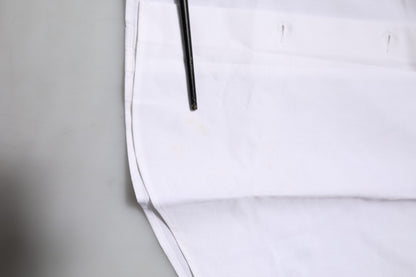 Chemise à manches longues en coton blanc Dolce &amp; Gabbana