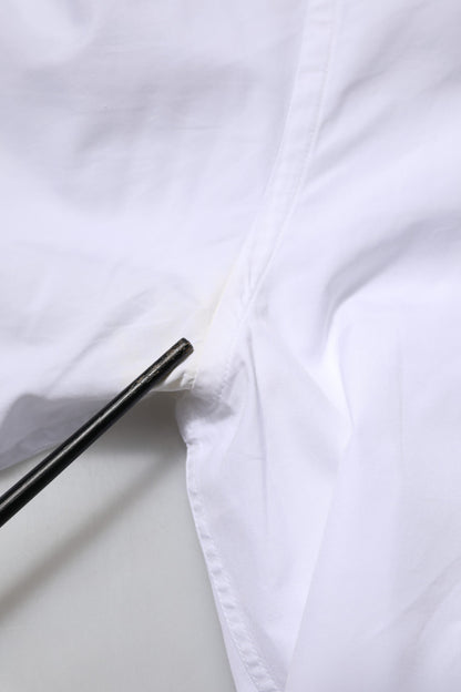 Dolce & Gabbana White Cotton GOLD Long Sleeves Men Dress Shirt by Dolce & Gabbana