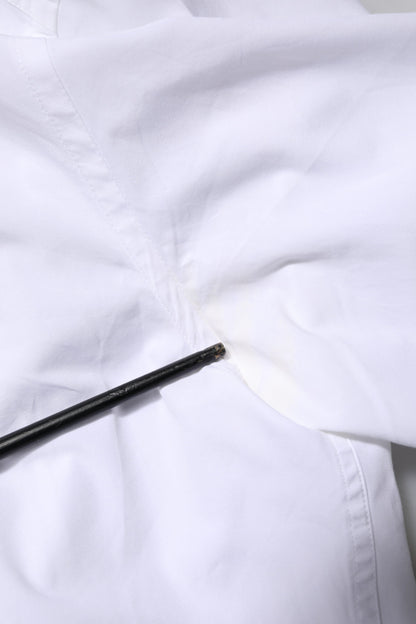 Dolce & Gabbana White Cotton GOLD Long Sleeves Men Dress Shirt by Dolce & Gabbana