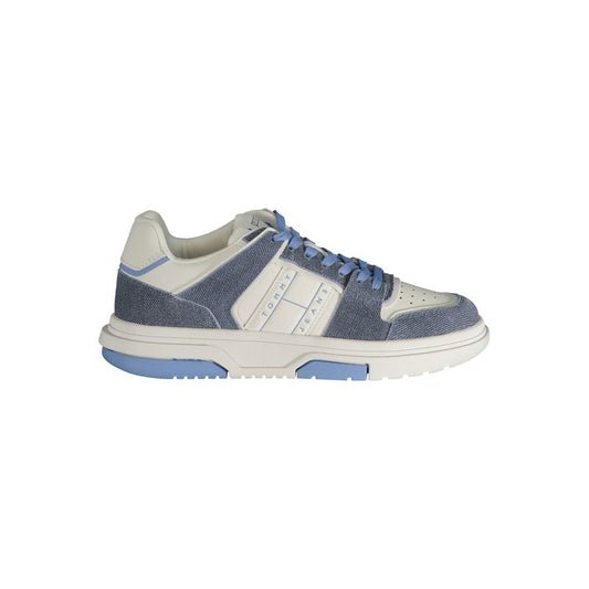 Tommy Hilfiger Light Blue Leather Women Sneaker by Tommy Hilfiger