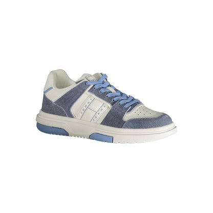 Tommy Hilfiger Light Blue Leather Women Sneaker by Tommy Hilfiger