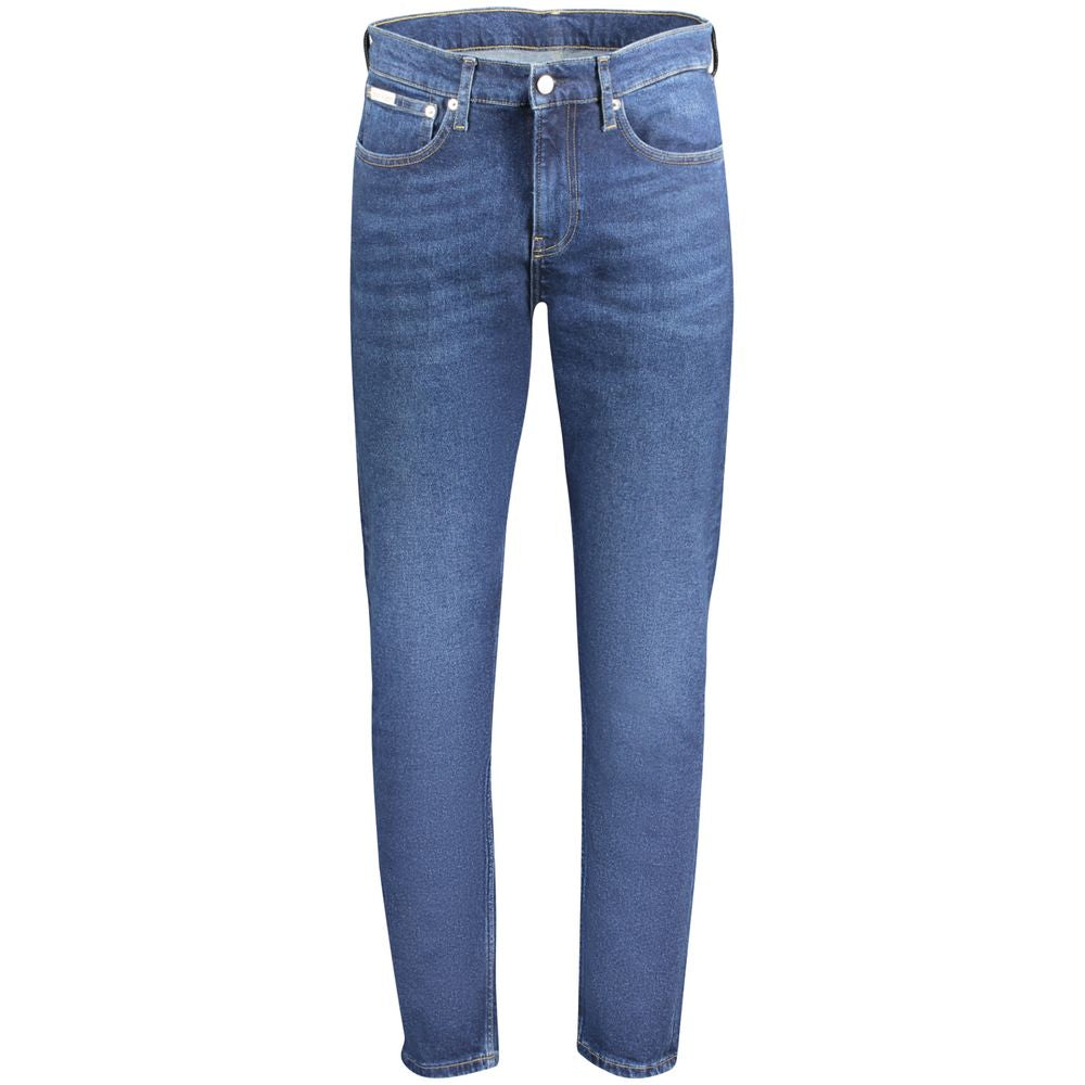 Calvin Klein Blue Cotton Men Jean by Calvin Klein