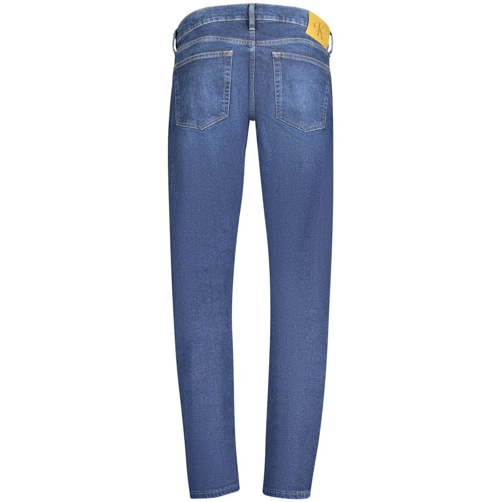 Calvin Klein Blue Cotton Men Jean by Calvin Klein