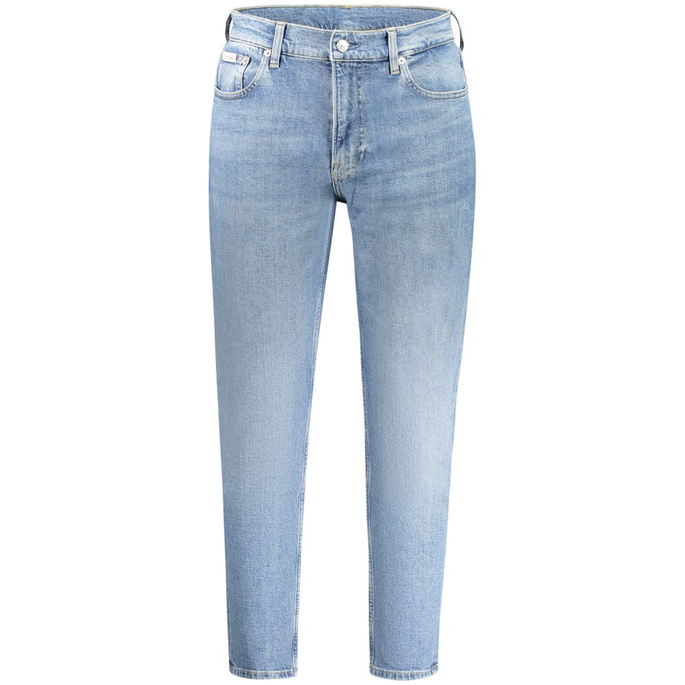 Calvin Klein Blue Cotton Men Jeans by Calvin Klein