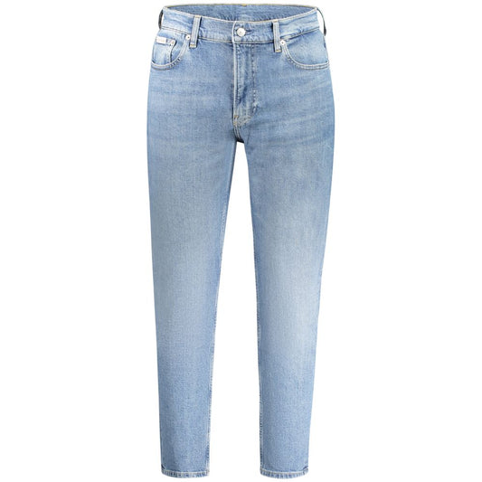 Calvin Klein Blue Cotton Men Jeans by Calvin Klein