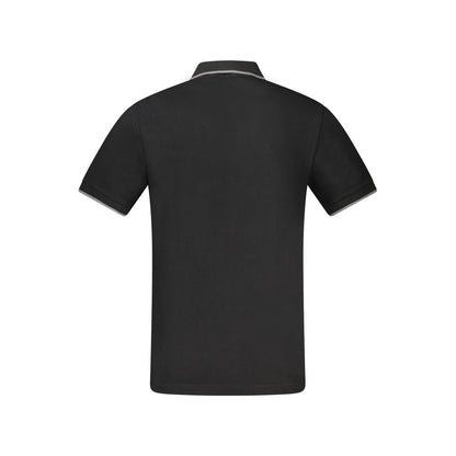 Polo en coton noir Hugo Boss