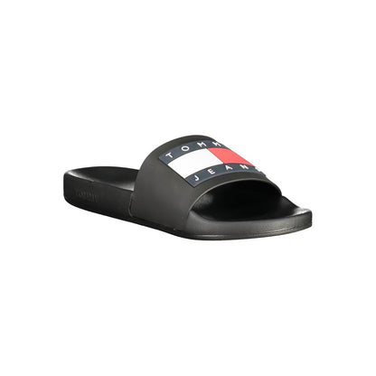 Sandales noires en polyéthylène pour homme Tommy Hilfiger