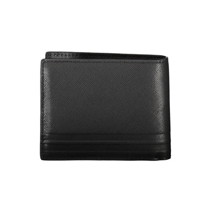 Portefeuille homme en cuir noir Tommy Hilfiger