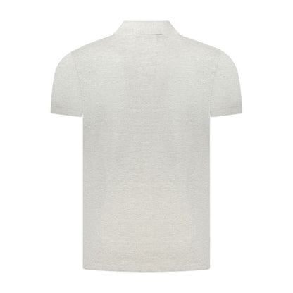 Polo en coton gris Cavalli Class