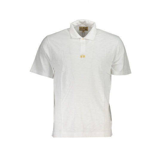 Polo en coton La Martina Pristine avec broderie chic