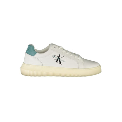Calvin Klein Sleek White Sneakers with Eco-Conscious Design by Calvin Klein
