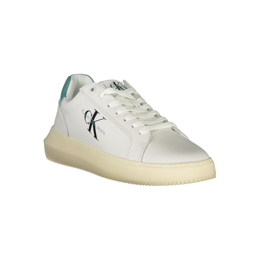 Calvin Klein Sleek White Sneakers with Eco-Conscious Design by Calvin Klein