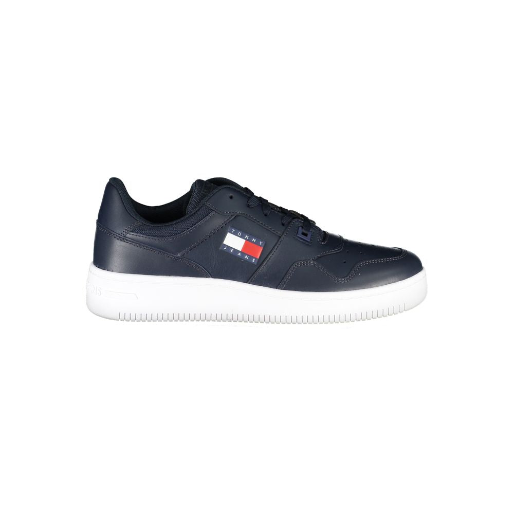 Tommy Hilfiger Blue Contrast Sneakers with Logo Detail by Tommy Hilfiger
