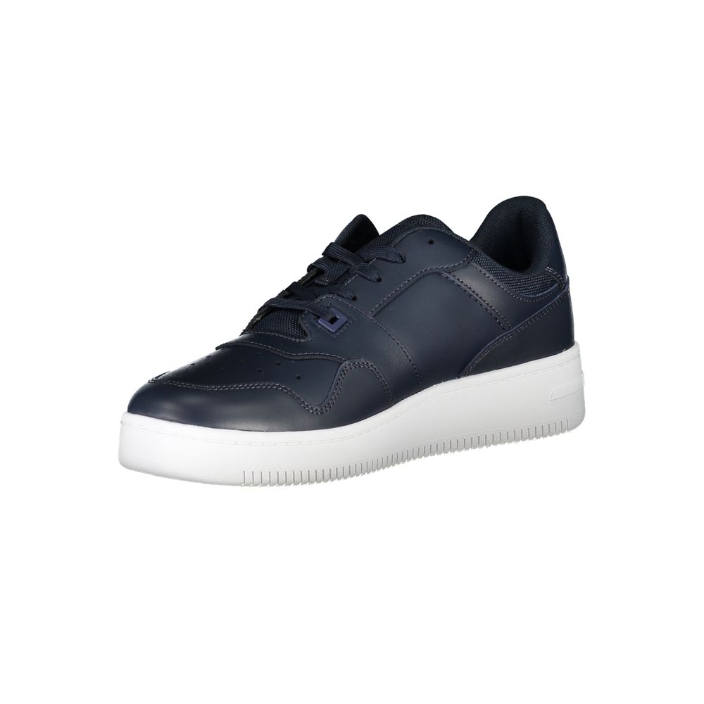 Tommy Hilfiger Blue Contrast Sneakers with Logo Detail by Tommy Hilfiger