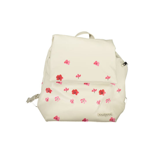Sac à dos en polyéthylène blanc Desigual