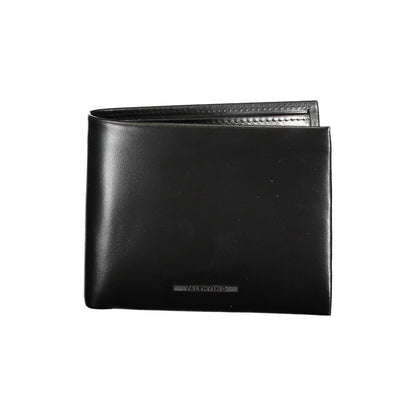 Portefeuille en cuir noir Mario Valentino