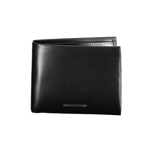 Portefeuille en cuir noir Mario Valentino
