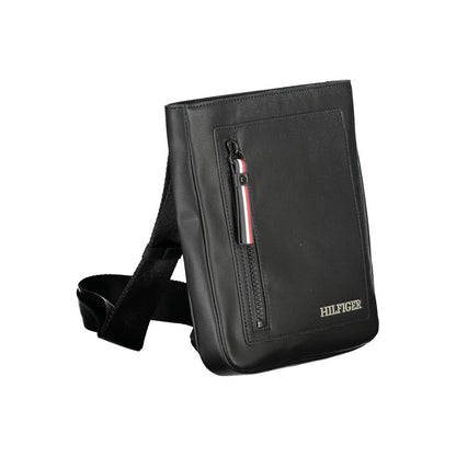 Sac à bandoulière en polyéthylène noir Tommy Hilfiger