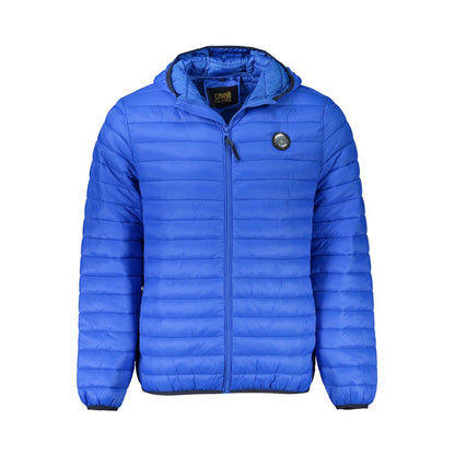 Cavalli Class Blue Polyamide Men Jacket by Cavalli Class