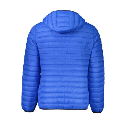 Cavalli Class Blue Polyamide Men Jacket by Cavalli Class