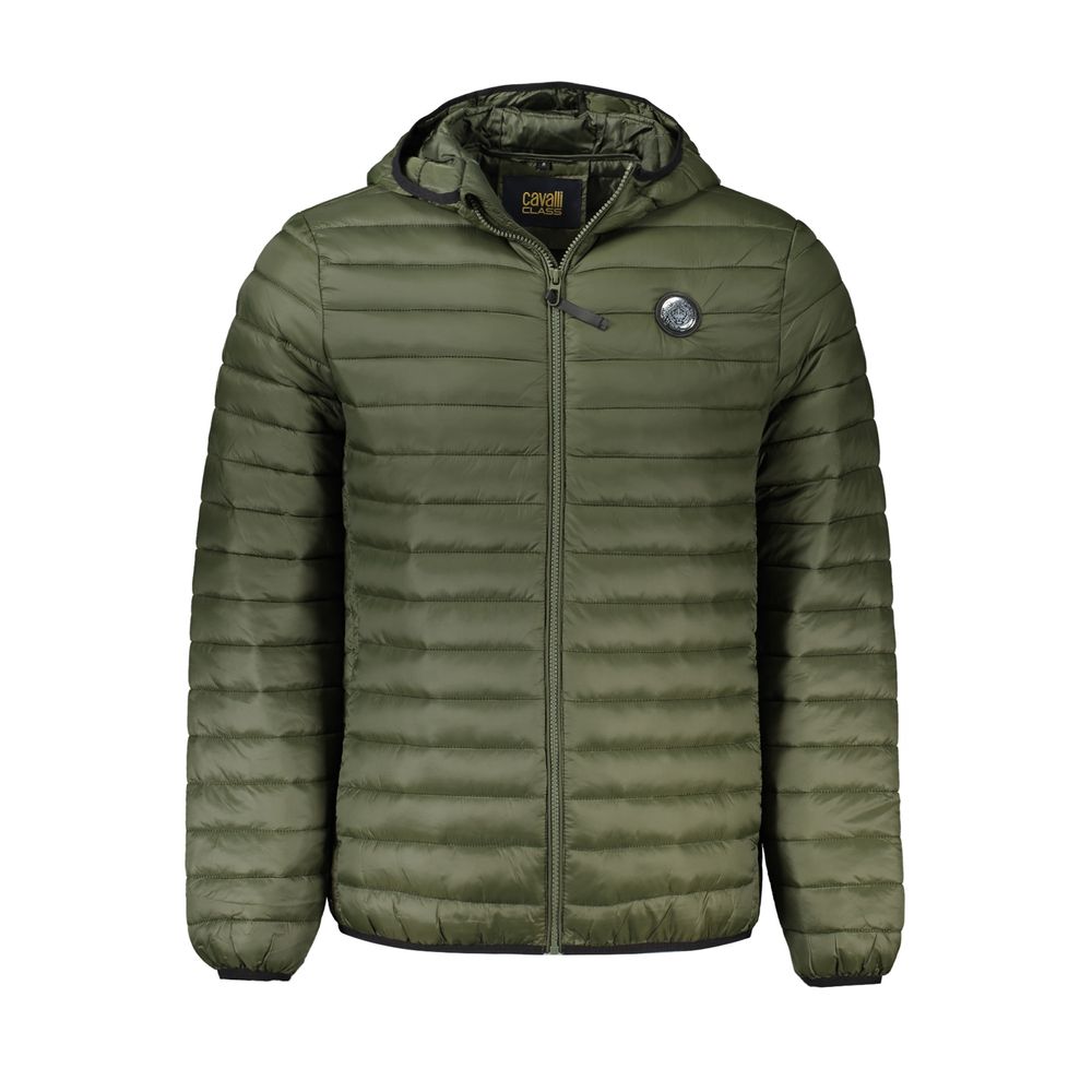 Cavalli Class Green Polyamide Men Jacket by Cavalli Class