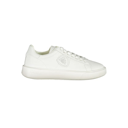 Blauer White Leather Men Sneaker by Blauer