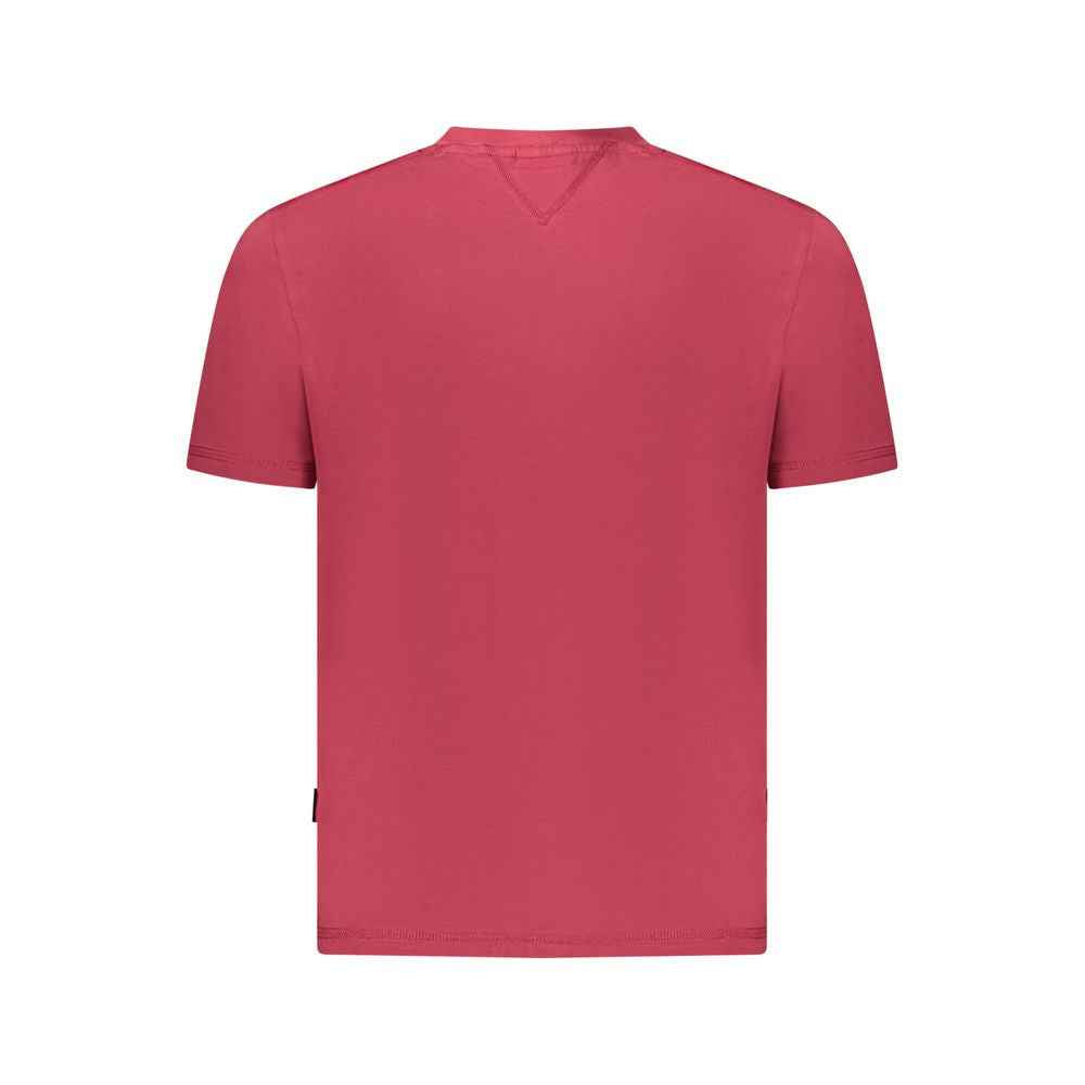 Napapijri Katoen T Shirt Heren Casual Rood Stijlvol