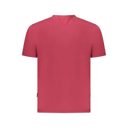Napapijri Katoen T Shirt Heren Casual Rood Stijlvol