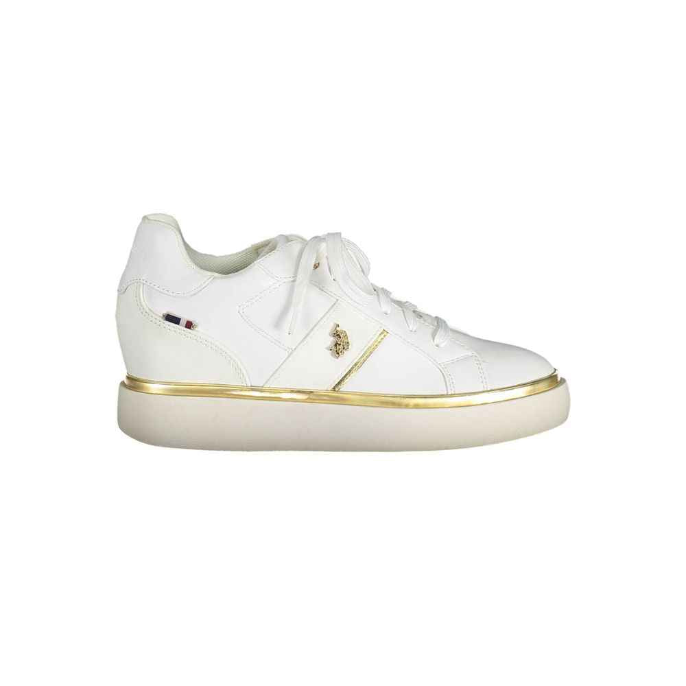 U.S. POLO ASSN Damessneaker Polyester Sneaker Witte Luxe
