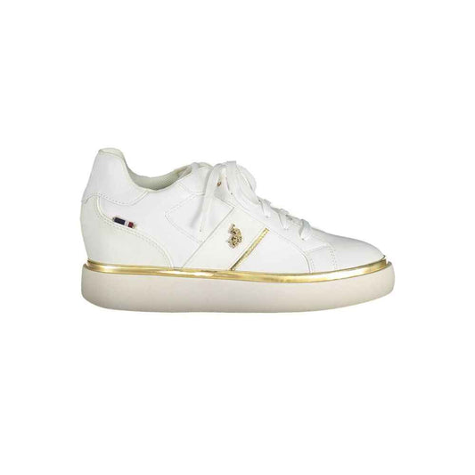 U.S. POLO ASSN Damessneaker Polyester Sneaker Witte Luxe