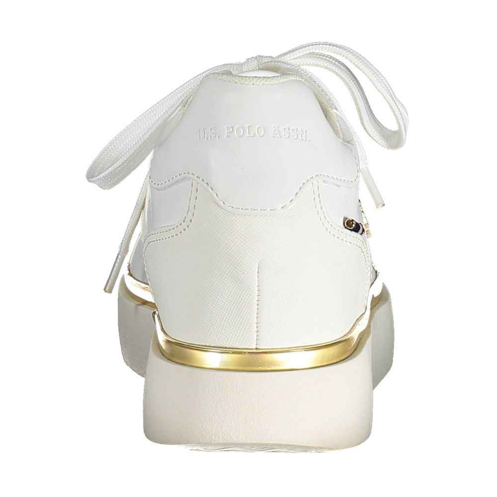 U.S. POLO ASSN Damessneaker Polyester Sneaker Witte Luxe
