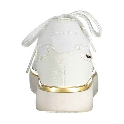 U.S. POLO ASSN Damessneaker Polyester Sneaker Witte Luxe