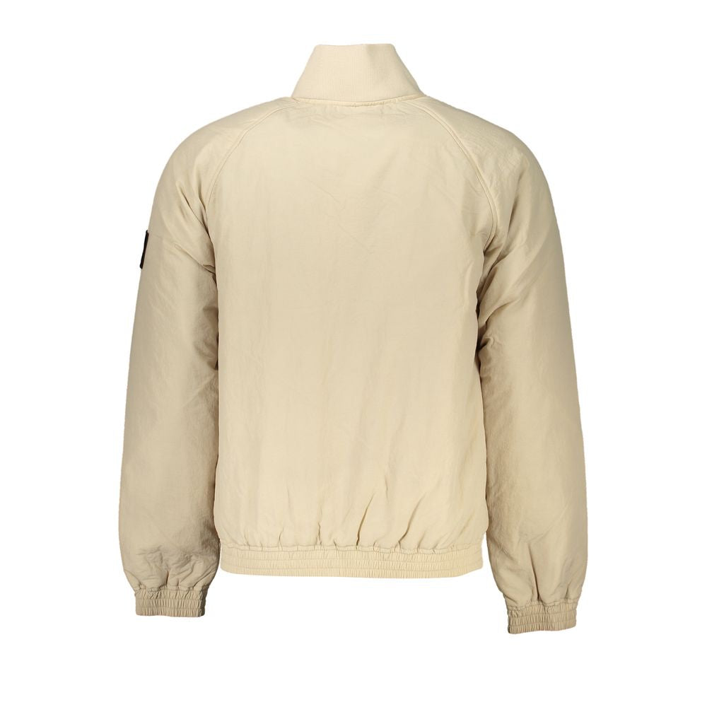 Calvin Klein Chic Beige Long Sleeve Designer Jacket by Calvin Klein