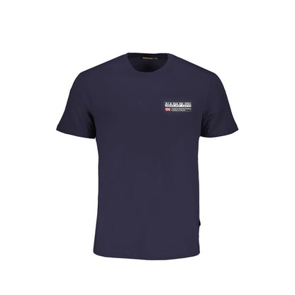 Napapijri Blue Cotton T-Shirt by Napapijri