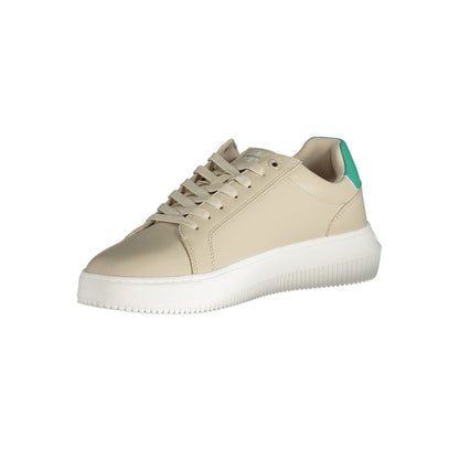 Calvin Klein Beige Polyester Sneaker by Calvin Klein