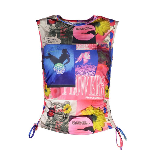Haut Desigual en acétate bleu pour femme