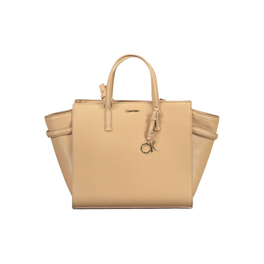 Calvin Klein Beige Polyester Women Handbag by Calvin Klein