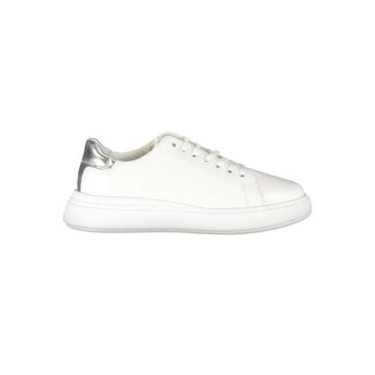 Calvin Klein Chic White Sneakers with Contrast Details by Calvin Klein