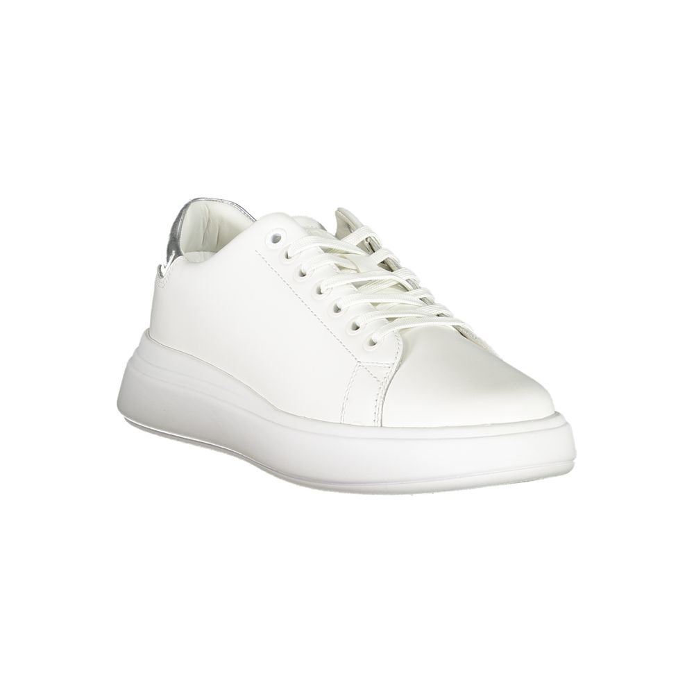 Calvin Klein Chic White Sneakers with Contrast Details by Calvin Klein