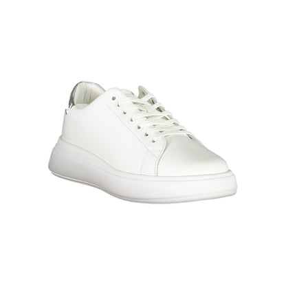 Calvin Klein Chic White Sneakers with Contrast Details by Calvin Klein
