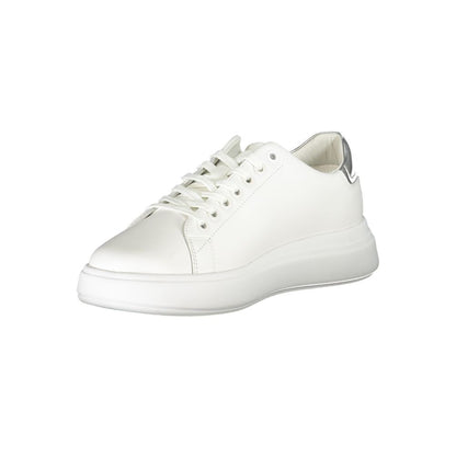 Calvin Klein Chic White Sneakers with Contrast Details by Calvin Klein