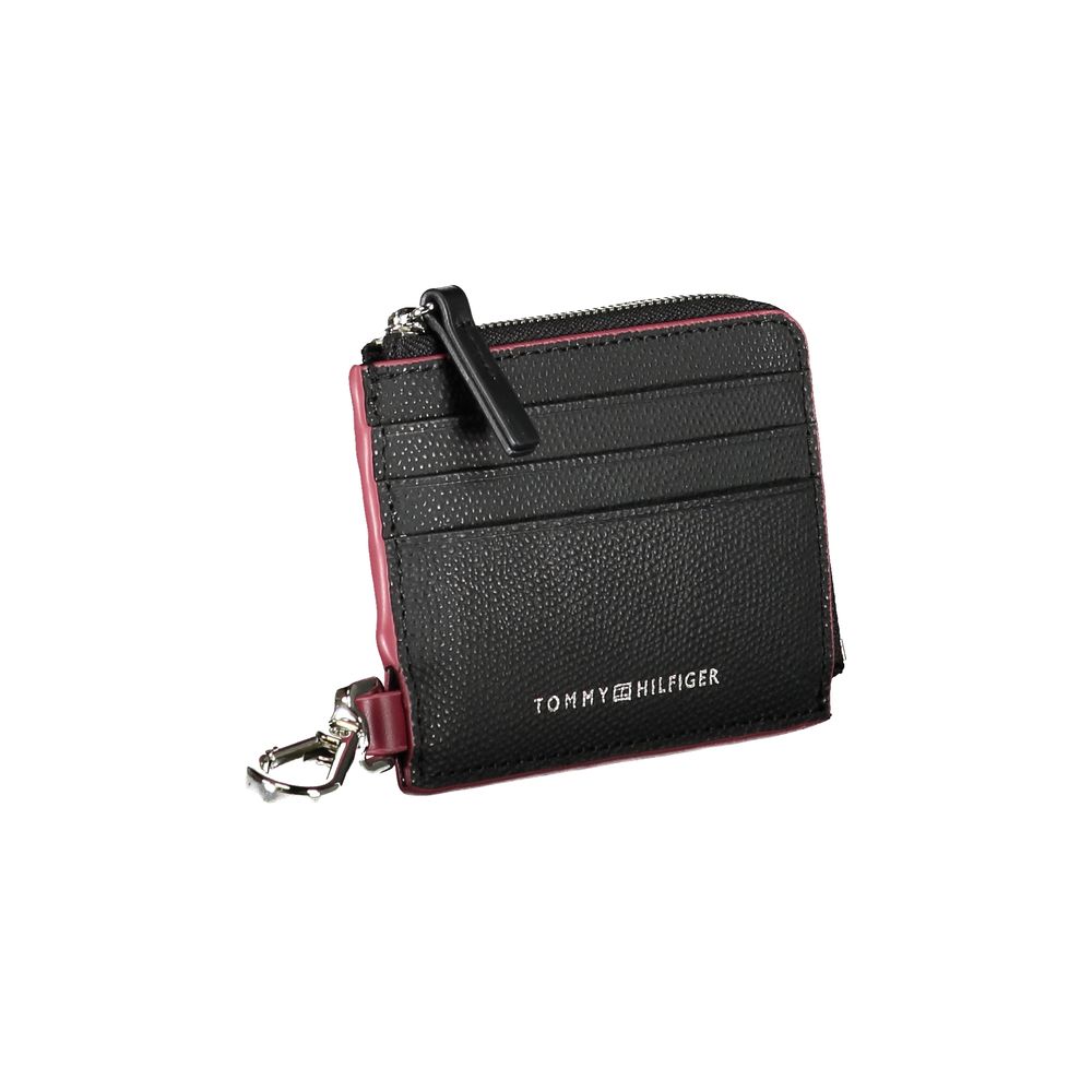 Porte-cartes en cuir chic Tommy Hilfiger avec mousqueton