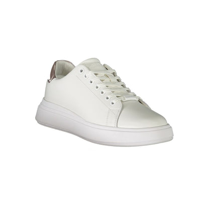 Calvin Klein White Polyester Sneaker by Calvin Klein