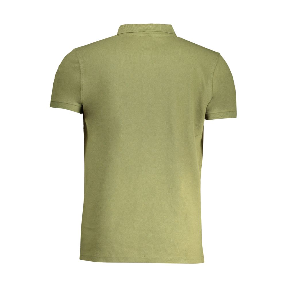 Cavalli Class Green Cotton Polo Shirt by Cavalli Class