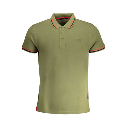 Cavalli Class Green Cotton Polo Shirt by Cavalli Class