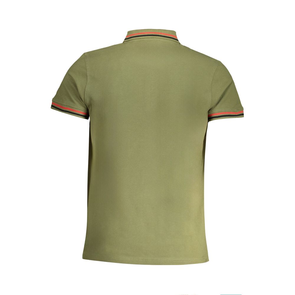 Cavalli Class Green Cotton Polo Shirt by Cavalli Class