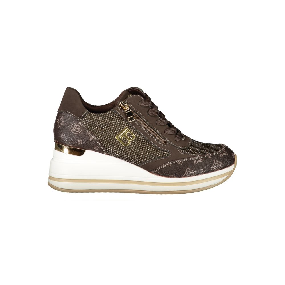 Laura Biagiotti Brown Polyester Women Sneaker by Laura Biagiotti